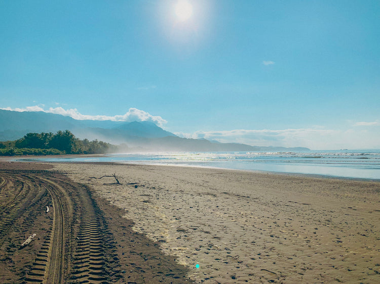 Costa Rica beach near Uvita Dominical Isla de Cano on a beautiful tropical day